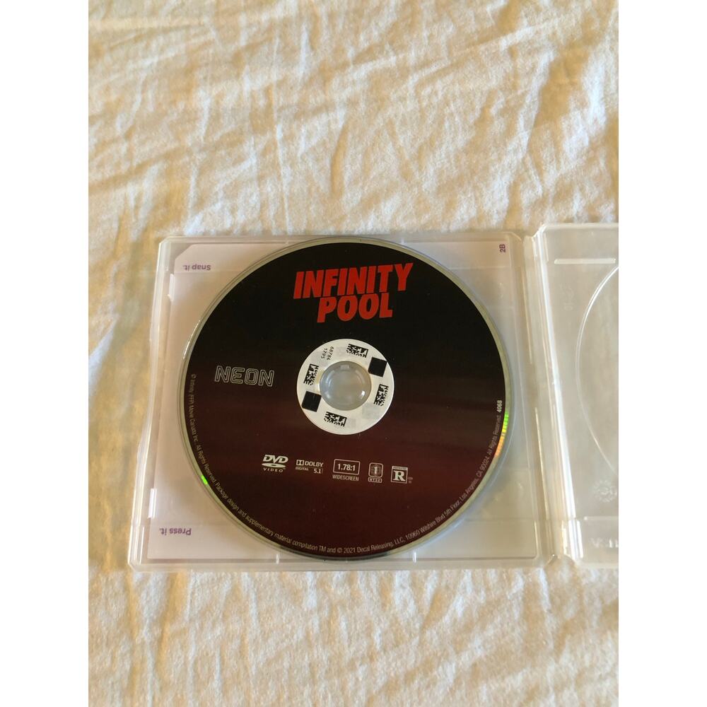 Infinity Pool movie dvd with Redbox case